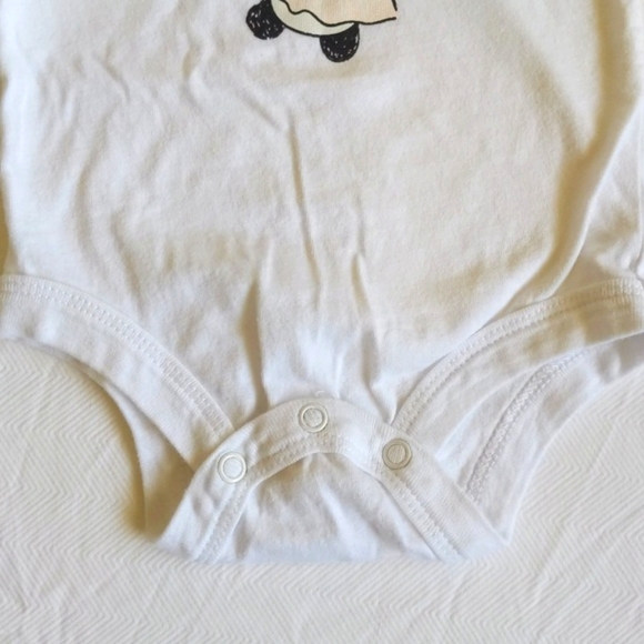george panda long sleeve bodysuit diaper shirt 0-3 months baby girl - Picture 5 of 7